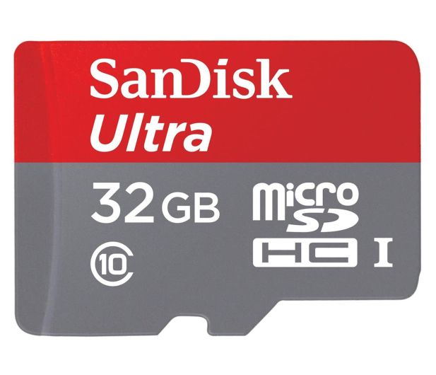 Sandisk 32GB microSDHC Ultra Class 10 UHS-I 80MB/s+adapter - 255442 - zdjęcie
